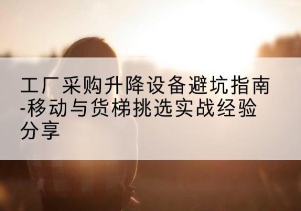 兰陵移动式升降机怎么选-工厂采购升降设备避坑指南-移动与货梯挑选实战经验分享