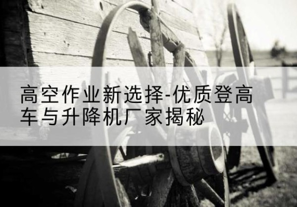 兰陵登高车厂家-高空作业新选择-优质登高车与升降机厂家揭秘